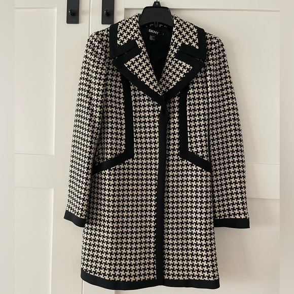 DKNY houndstooth Coat - Picture 1 of 3